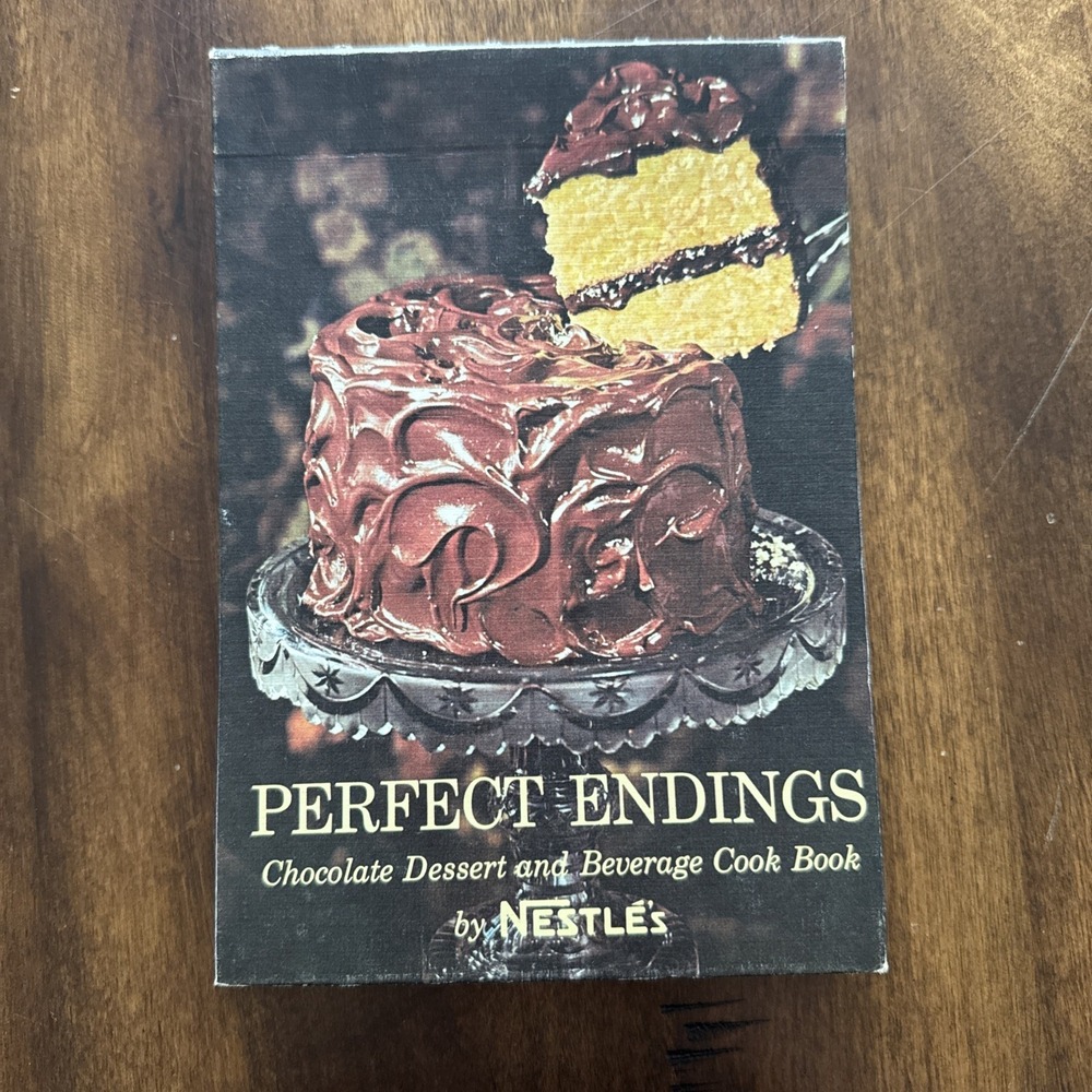 PERFECT ENDINGS BY NESTLES VINTAGE 1962 SPIRAL COOKBOOK